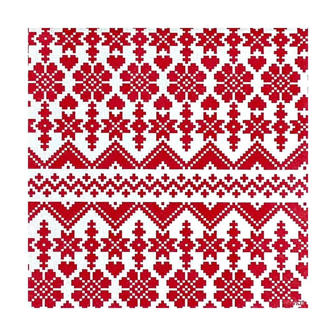 Jacquard Rouge Cocktail Napkin