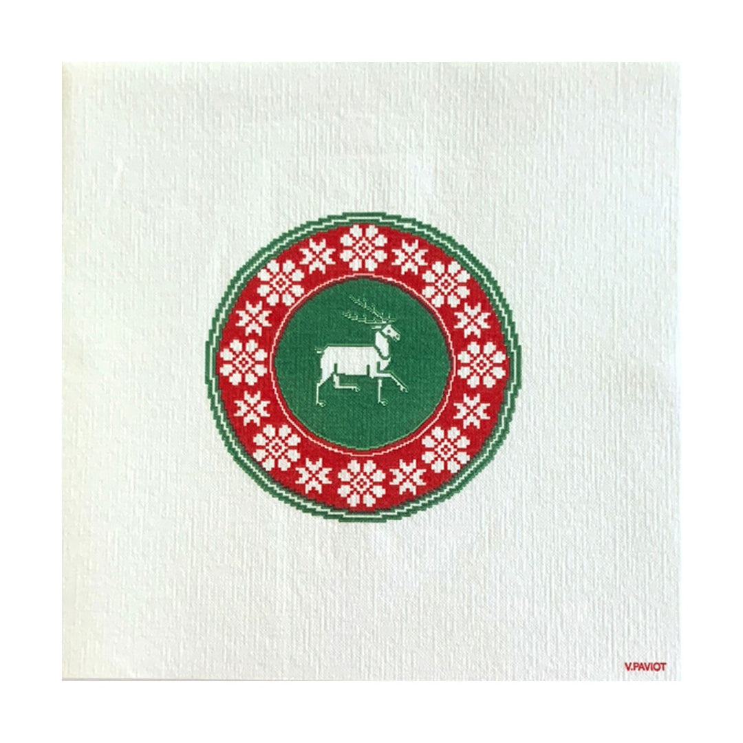 Cerf Brodé Dinner Napkin