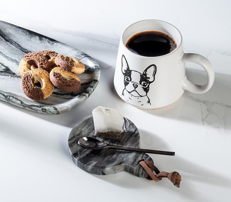 Marble Spoon Rest, Black