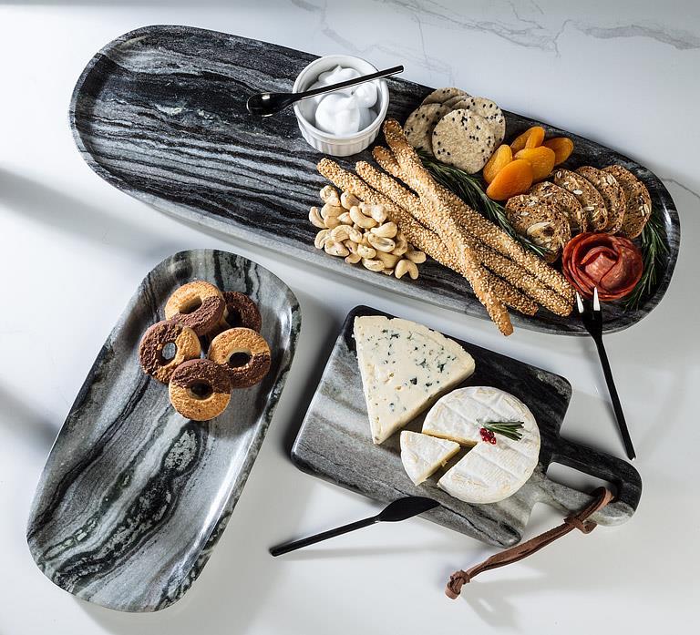Marble Serving Board, Black