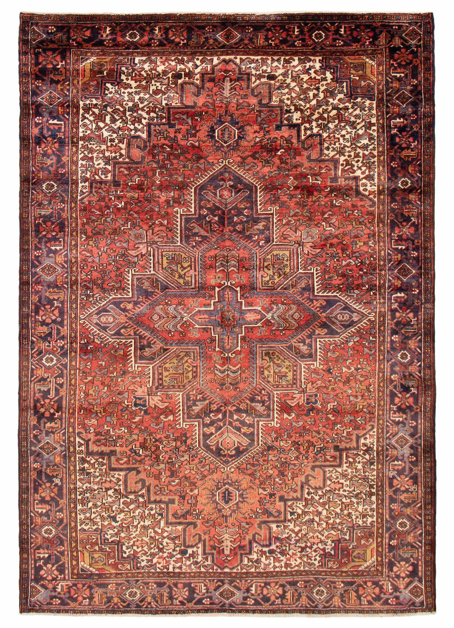 The Fundy Heritage hand-knotted Turkish wool rug with Persian Serapi-inspired designs, available at Tuck Rugs.