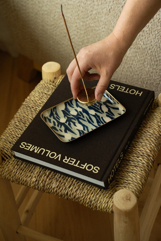 Madhavi Enameled Tray, Small