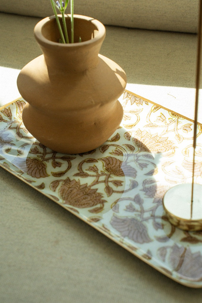 Loti Enameled Tray, Large