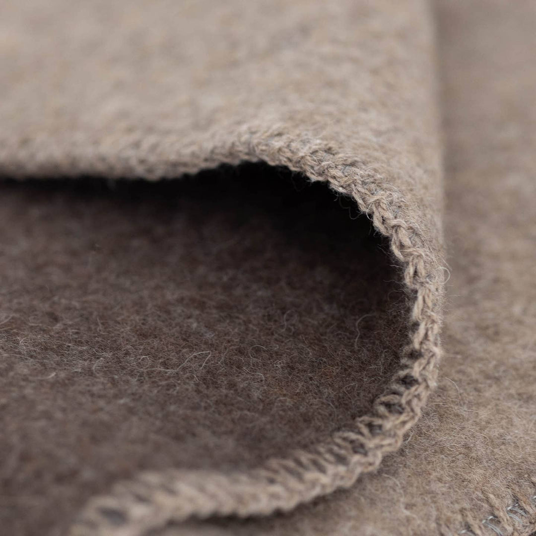 Grizzly Brown Wool Blanket