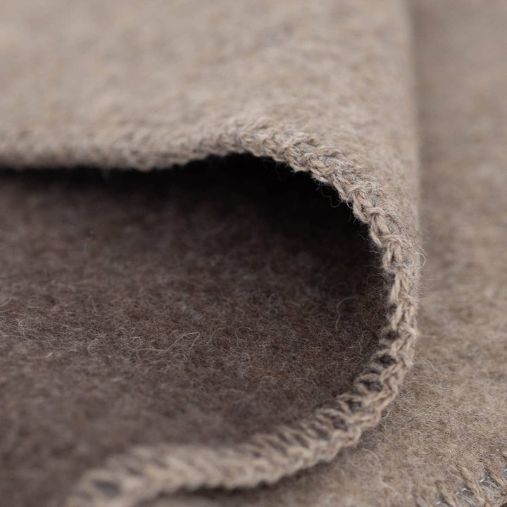 Grizzly Brown Wool Blanket