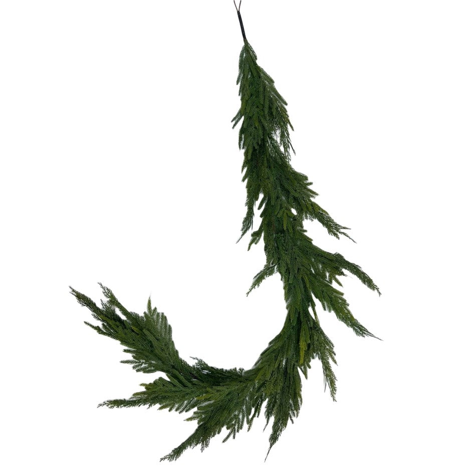 6' Norfolk Pine & Cedar Garland