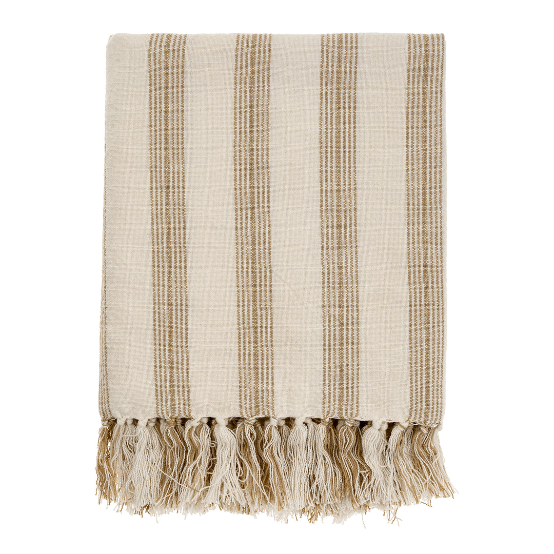 French Stripe Bath Towel, Warm Sand