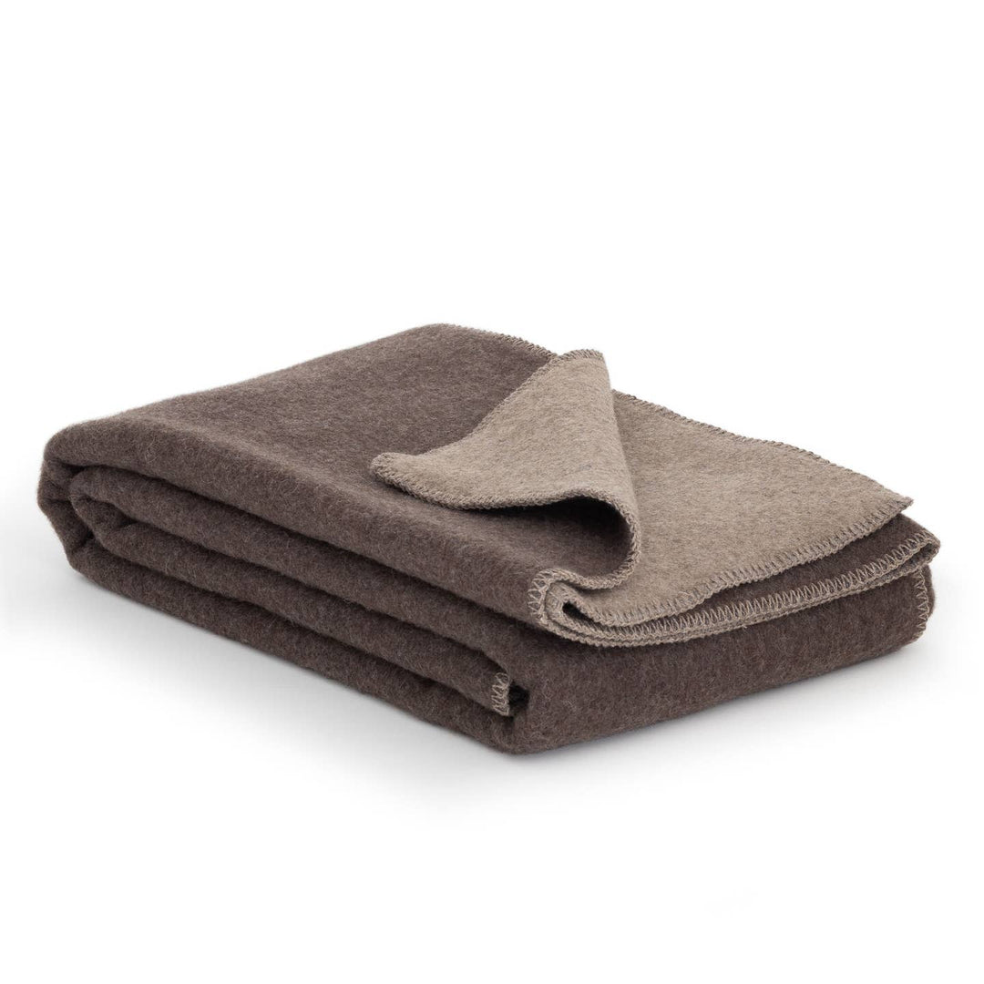 Grizzly Brown Wool Blanket