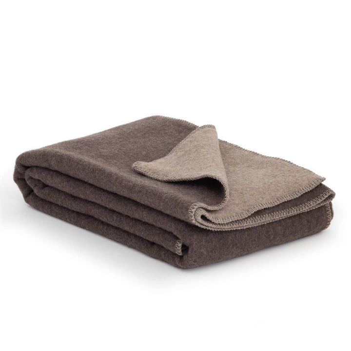Grizzly Brown Wool Blanket