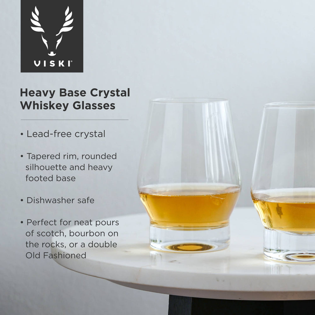 Raye Crystal Whiskey Glasses - Set of 2