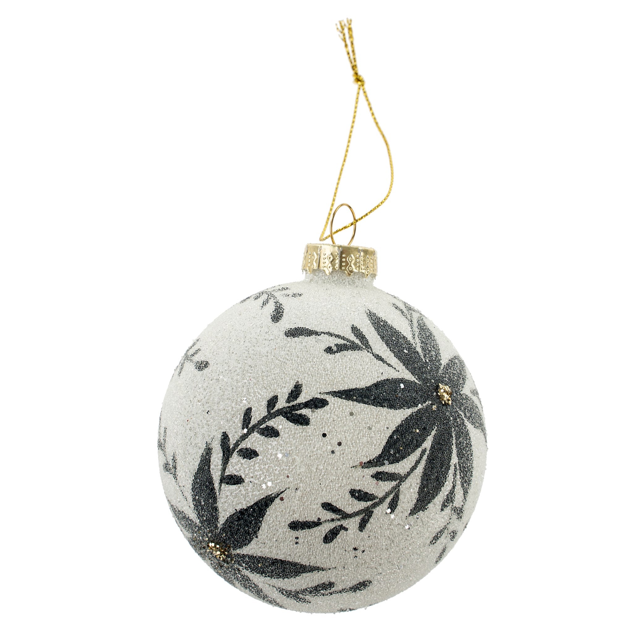 Holiday Bloom Glass Ornament