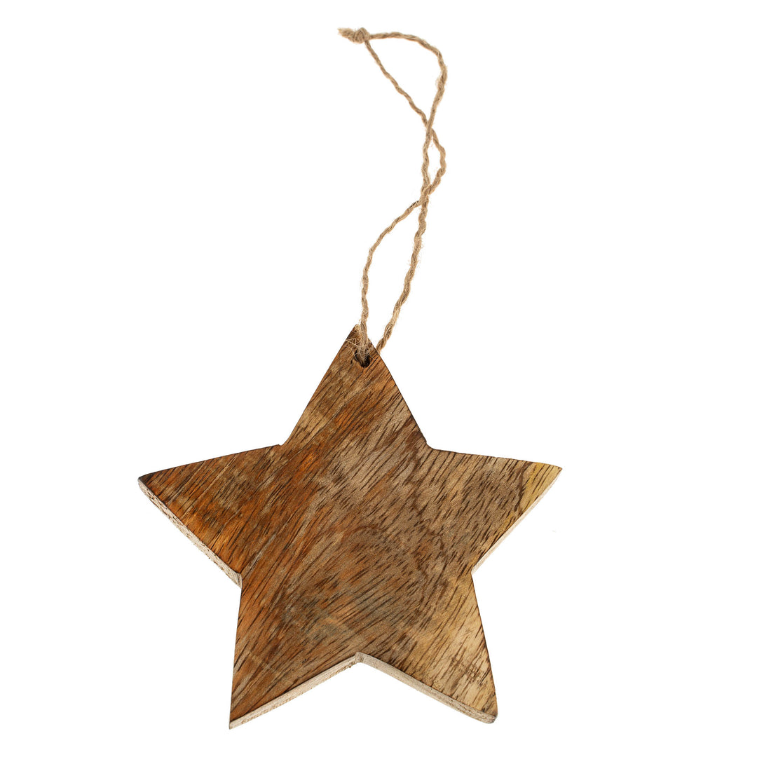 Wooden Star Ornament
