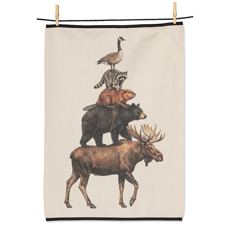Canadian Animals Kitchen Towel