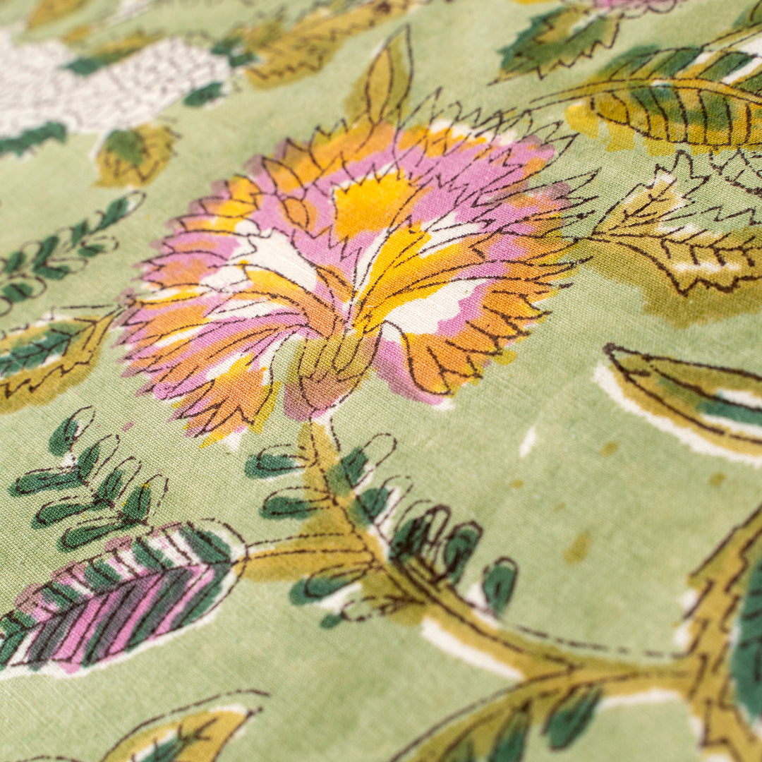 Garden Block Print Cushion 20x20