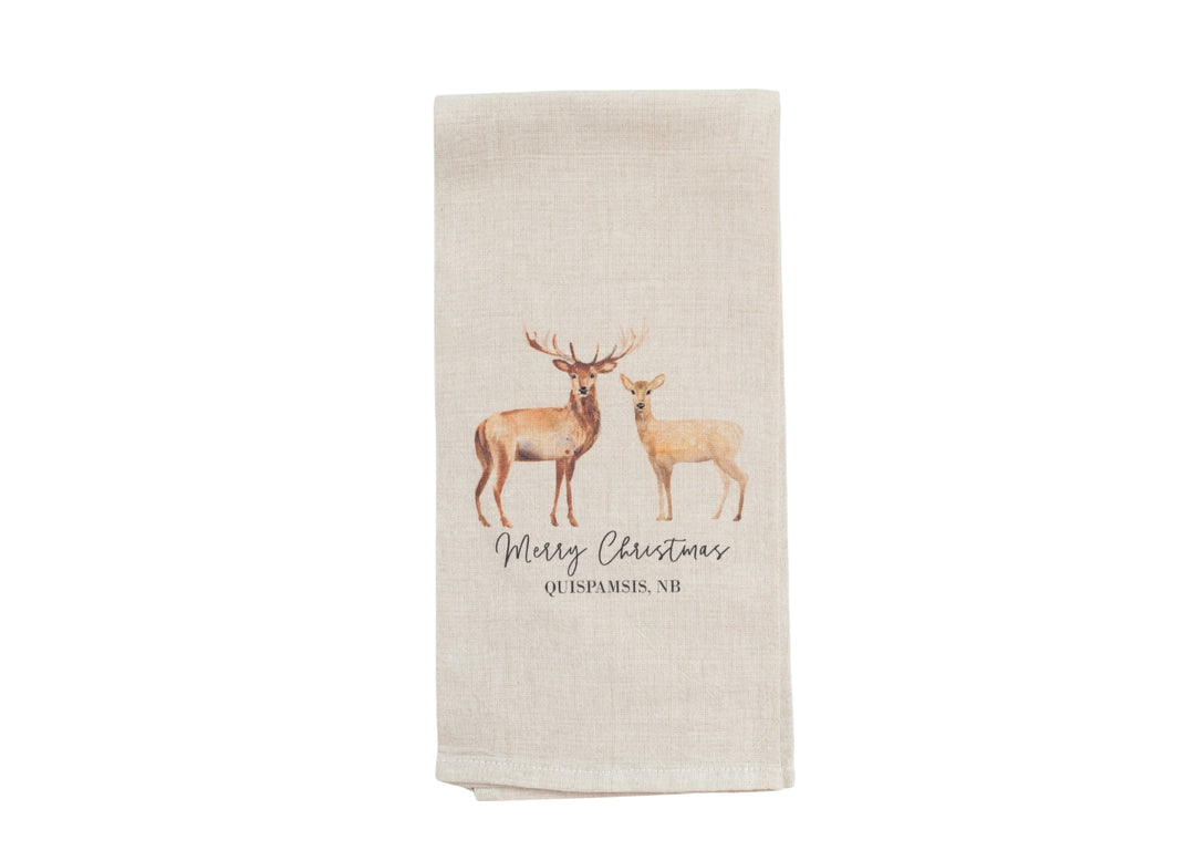 Christmas Quispamsis Tea Towel