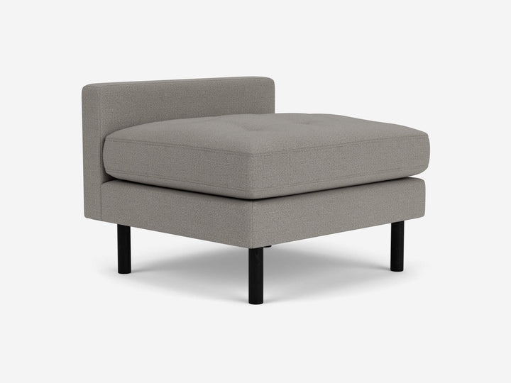 Joan Extended Seat in Panama Grey Fabric