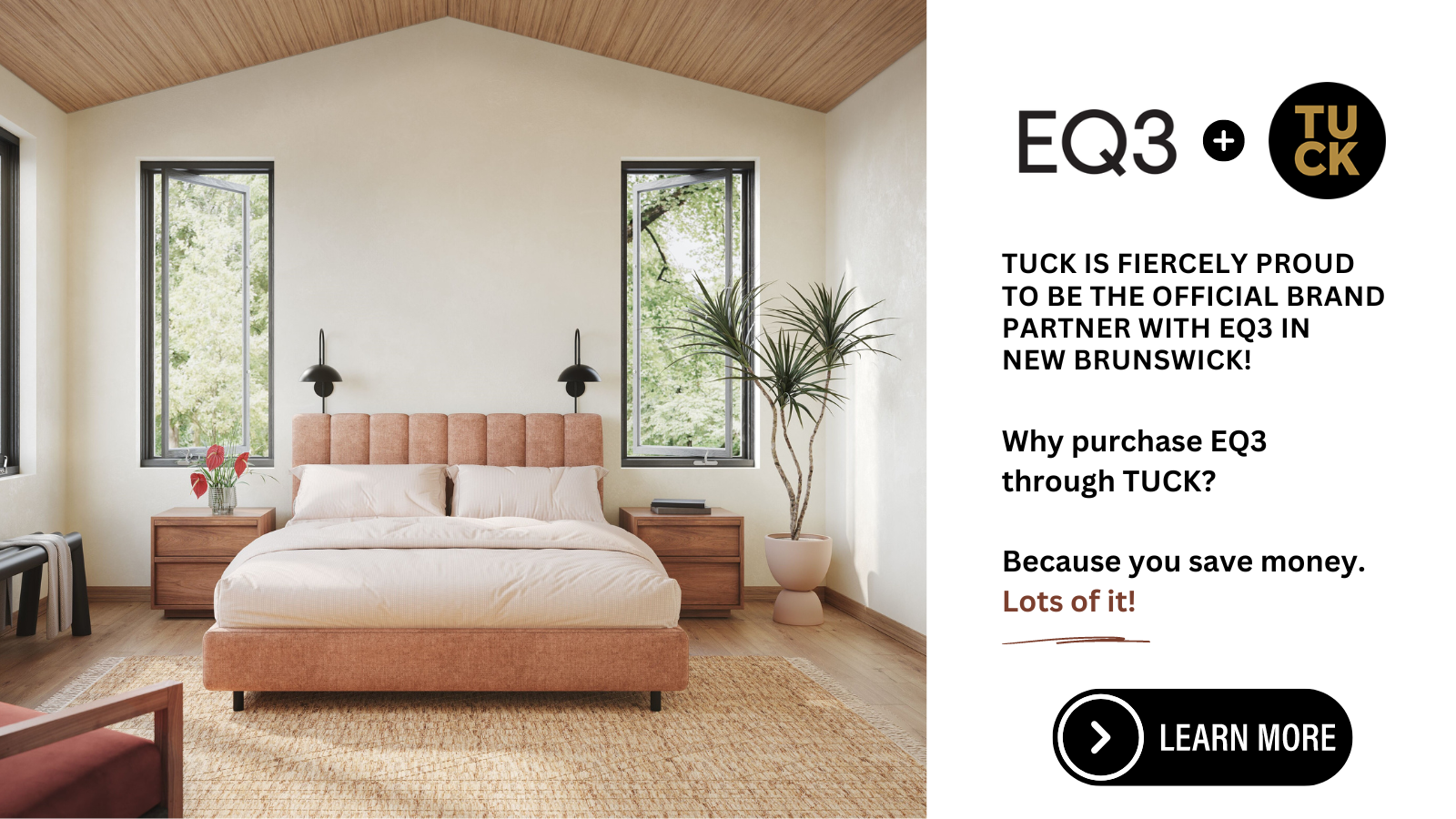 Purchase your EQ3 Bed through Tuck & Save Money!