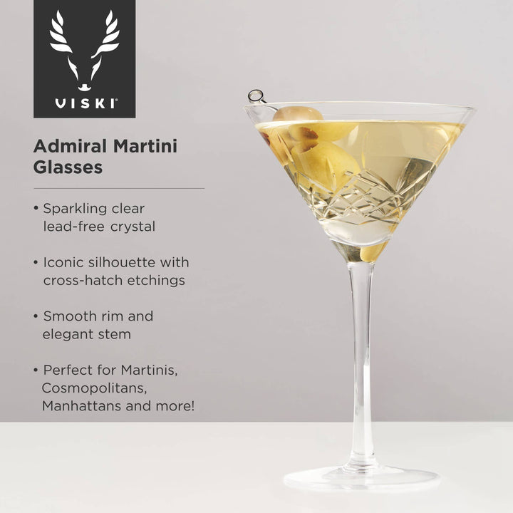 Admiral Martini Glasses - Set of 2