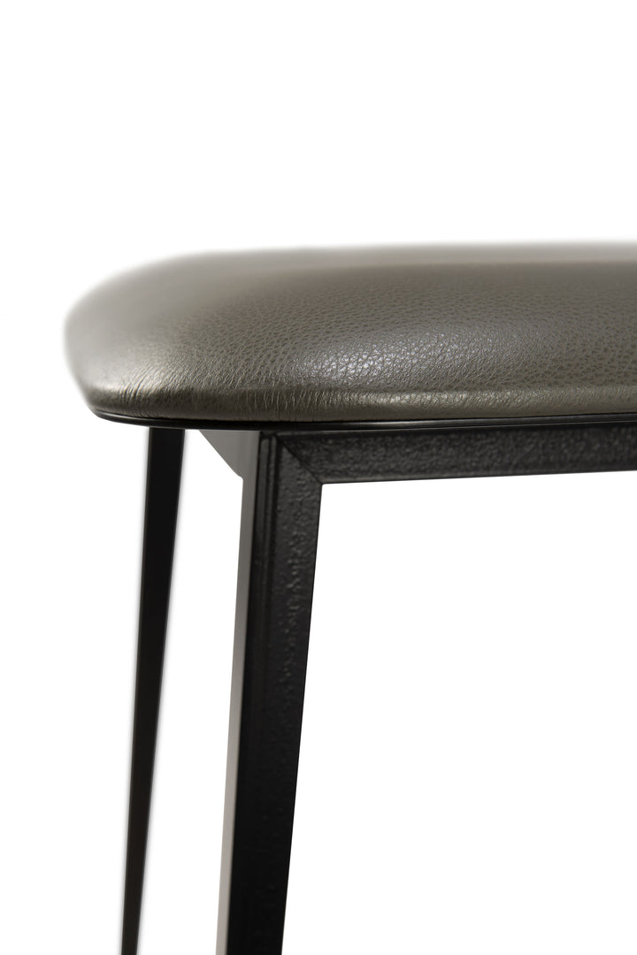 Dc Dining Chair With Olive Green Leather