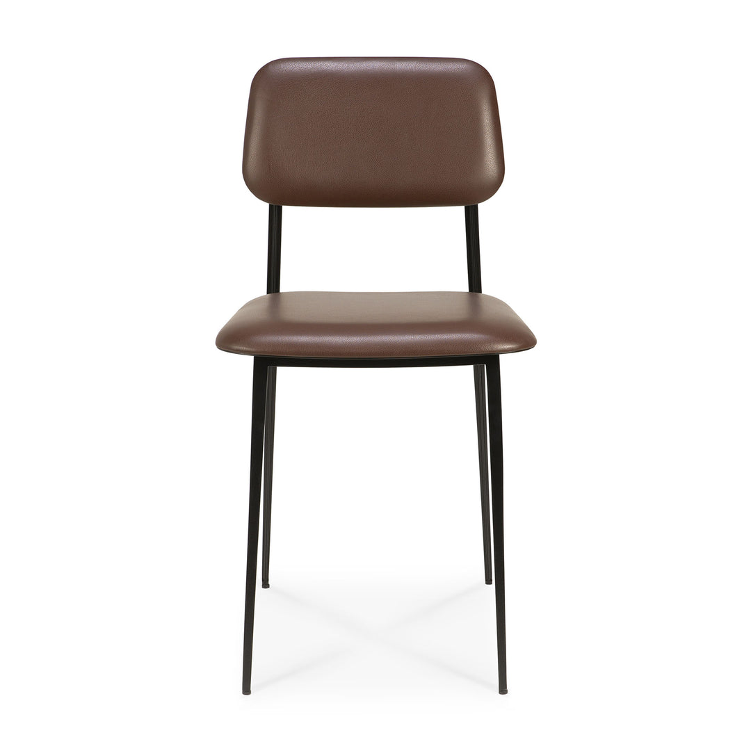Dc Dining Chair With Chocolate Leather