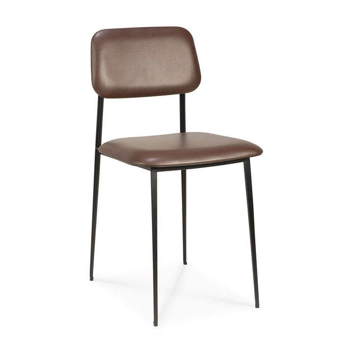 Dc Dining Chair With Chocolate Leather