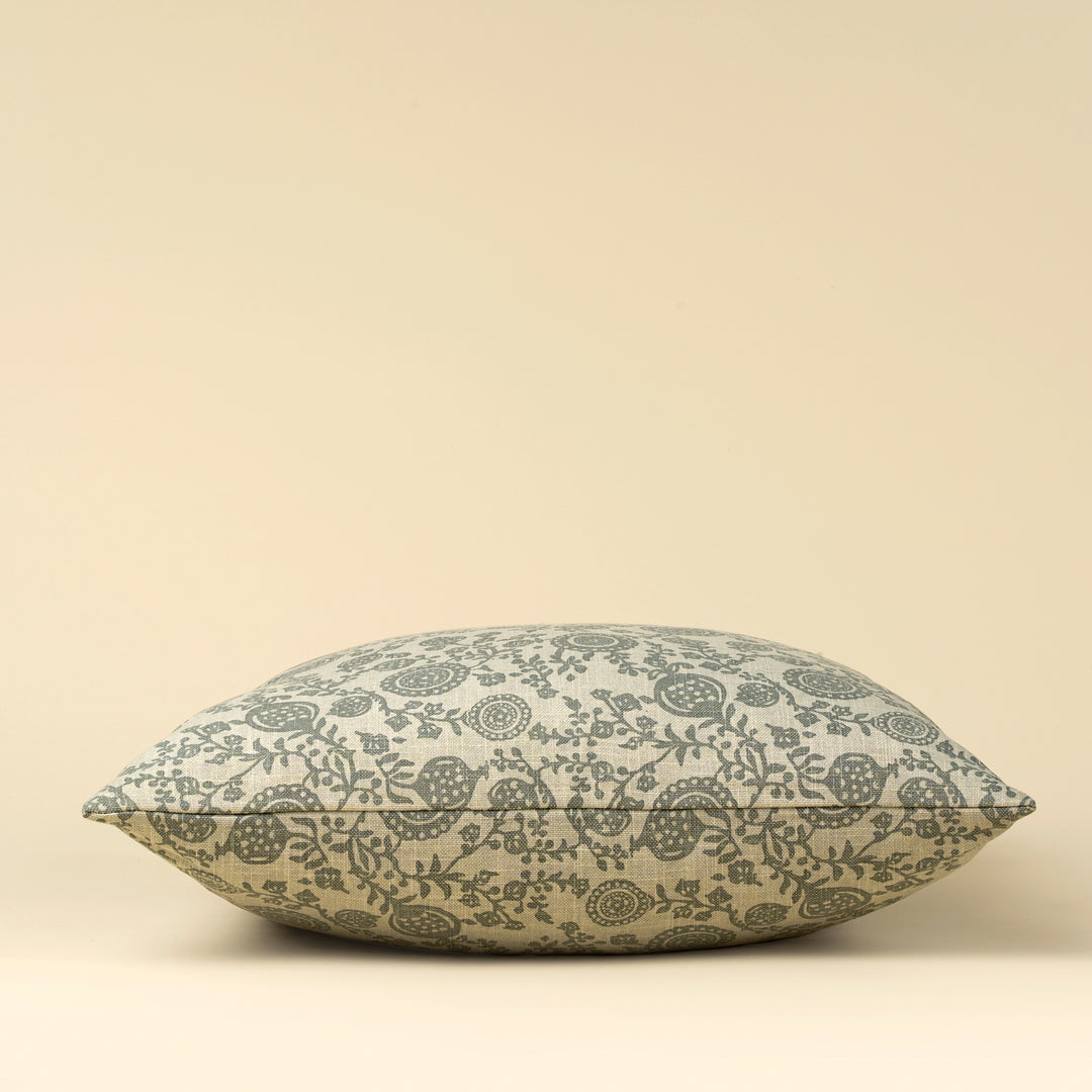 Pomegranate Cushion, Slate blue