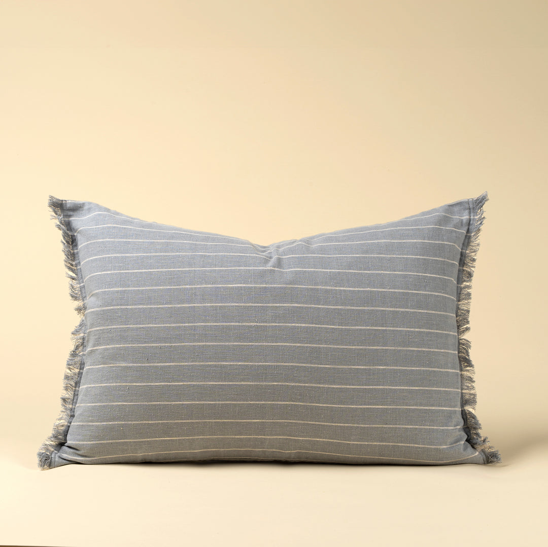 Slate Blue Stripe Cushion