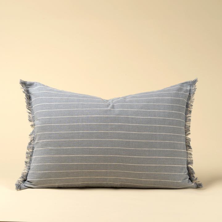 Slate Blue Stripe Cushion