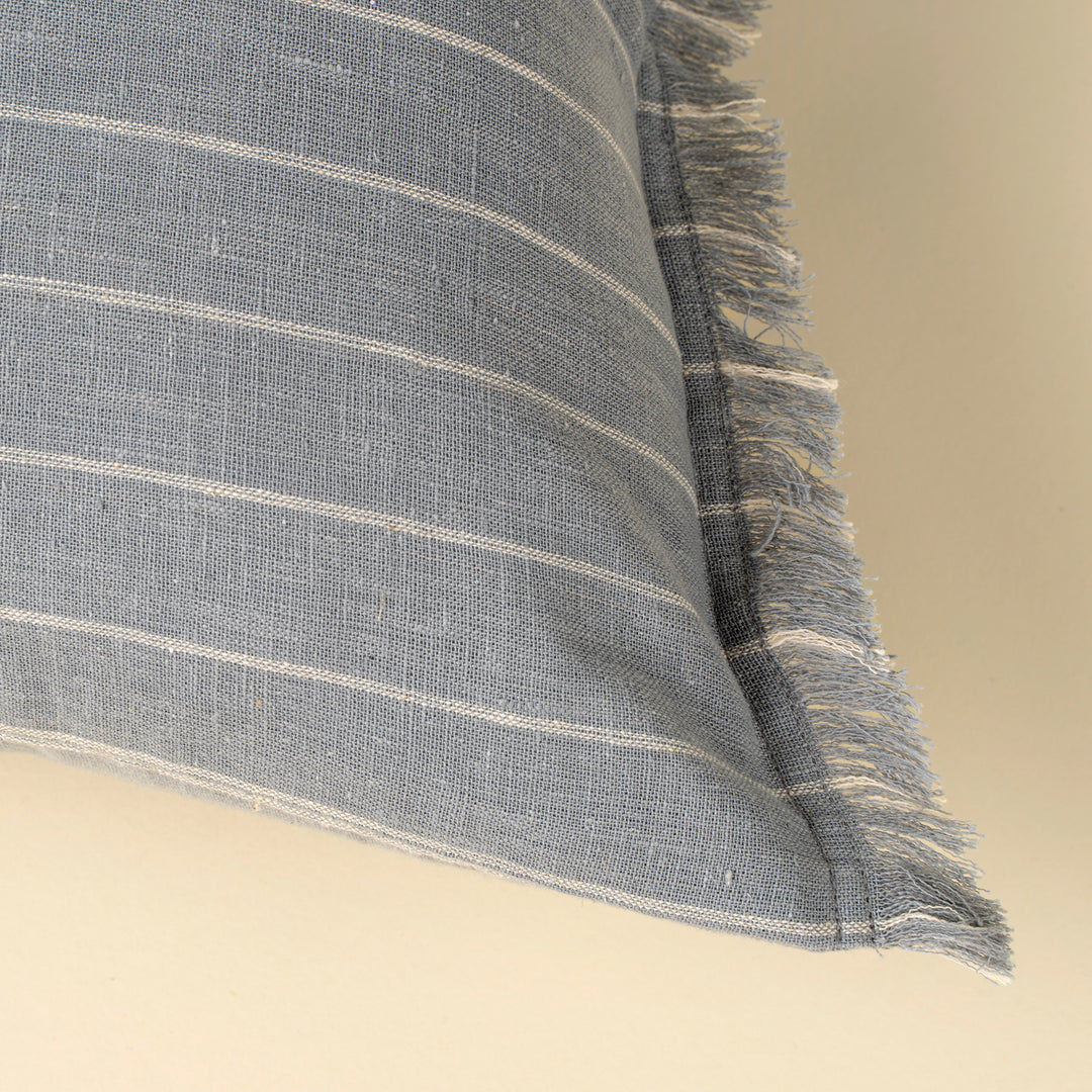 Slate Blue Stripe Cushion
