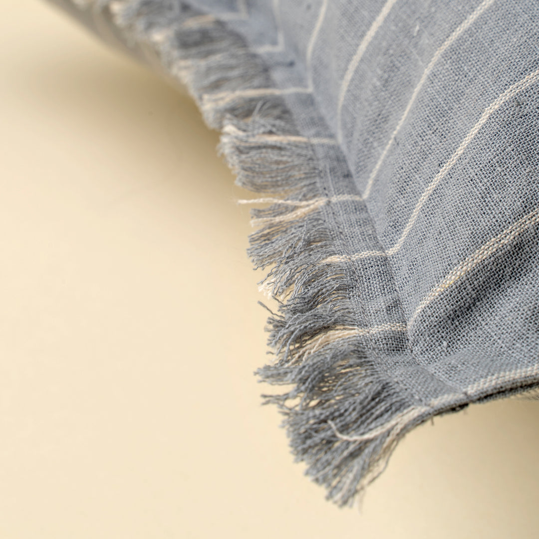 Slate Blue Stripe Cushion
