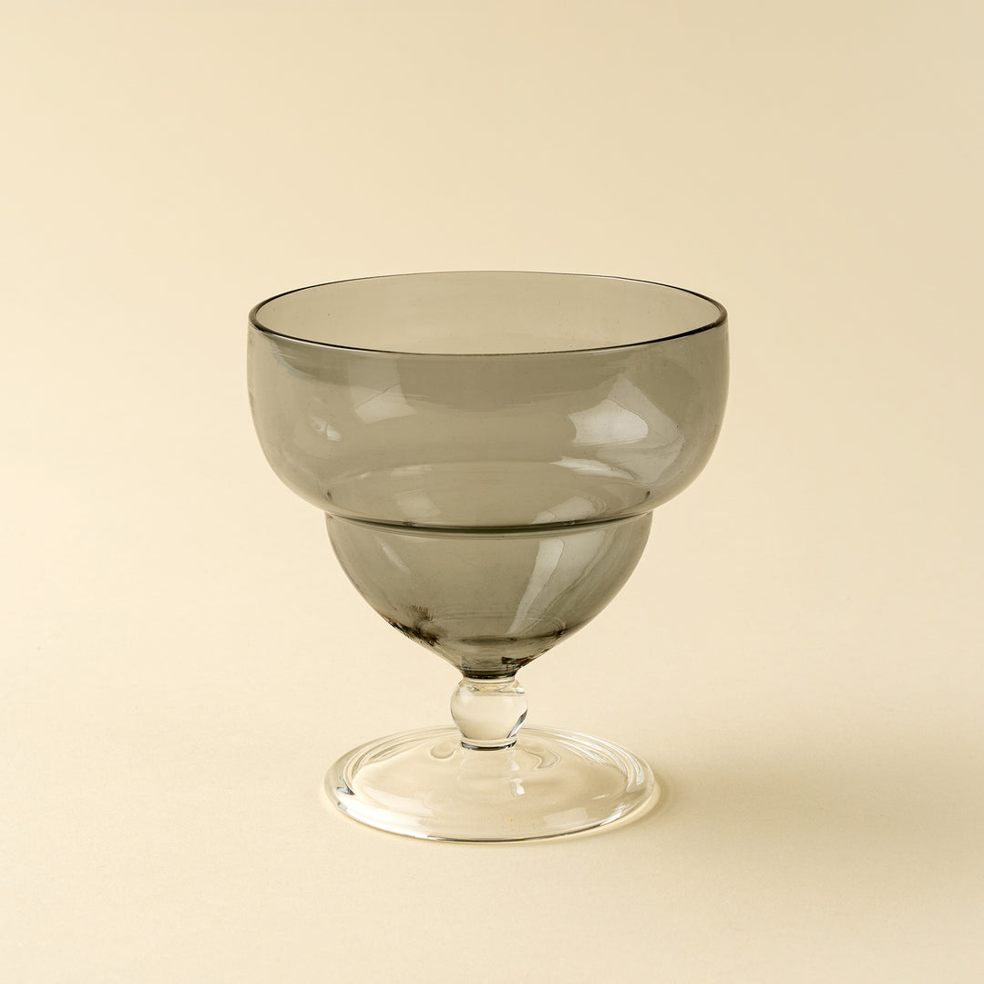 Savoy Coupe Glass, Smoke