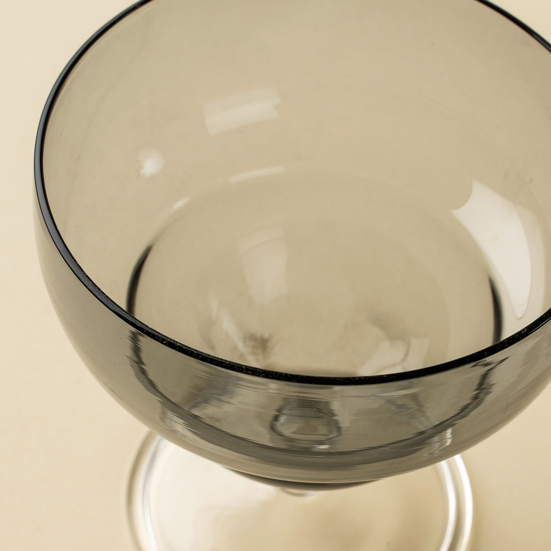 Savoy Coupe Glass, Smoke