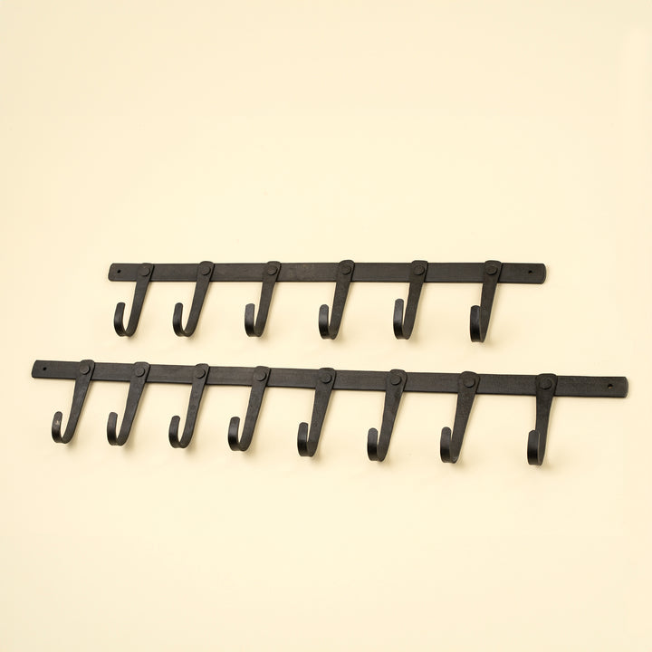 Forged Iron Wall Hook, 8 Hooks