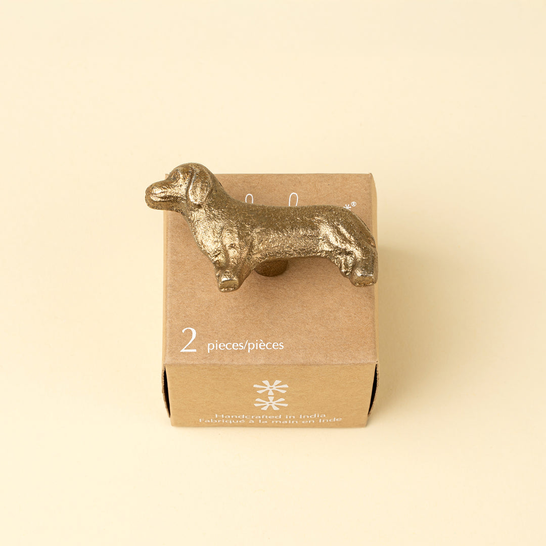 Dachshund Dog Knobs, Set of 2