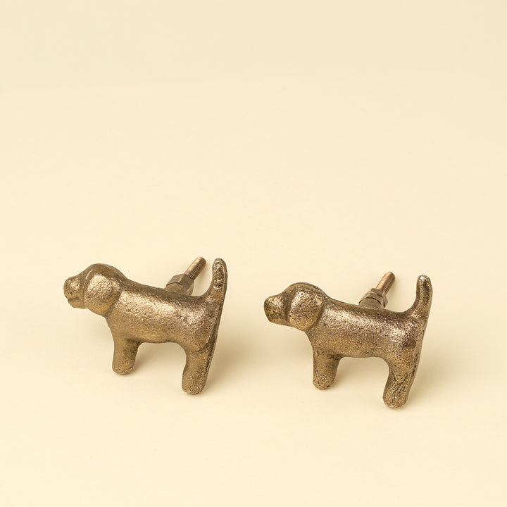 Beagle Dog Knobs, Set of 2