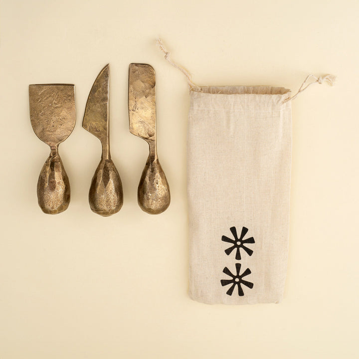 Rotunda Cheese Knives, Set of 3