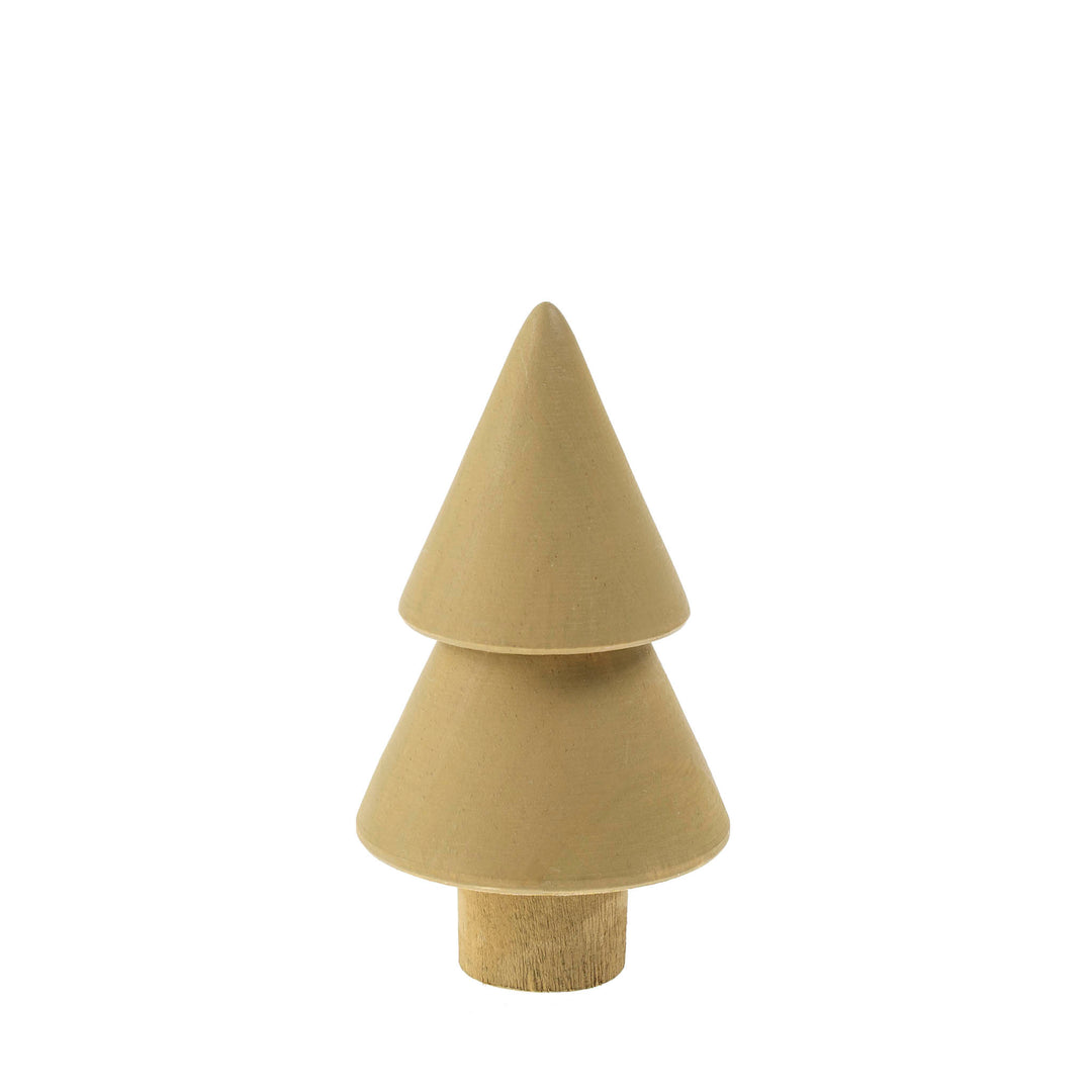 Ridged Wooden Mini Tree
