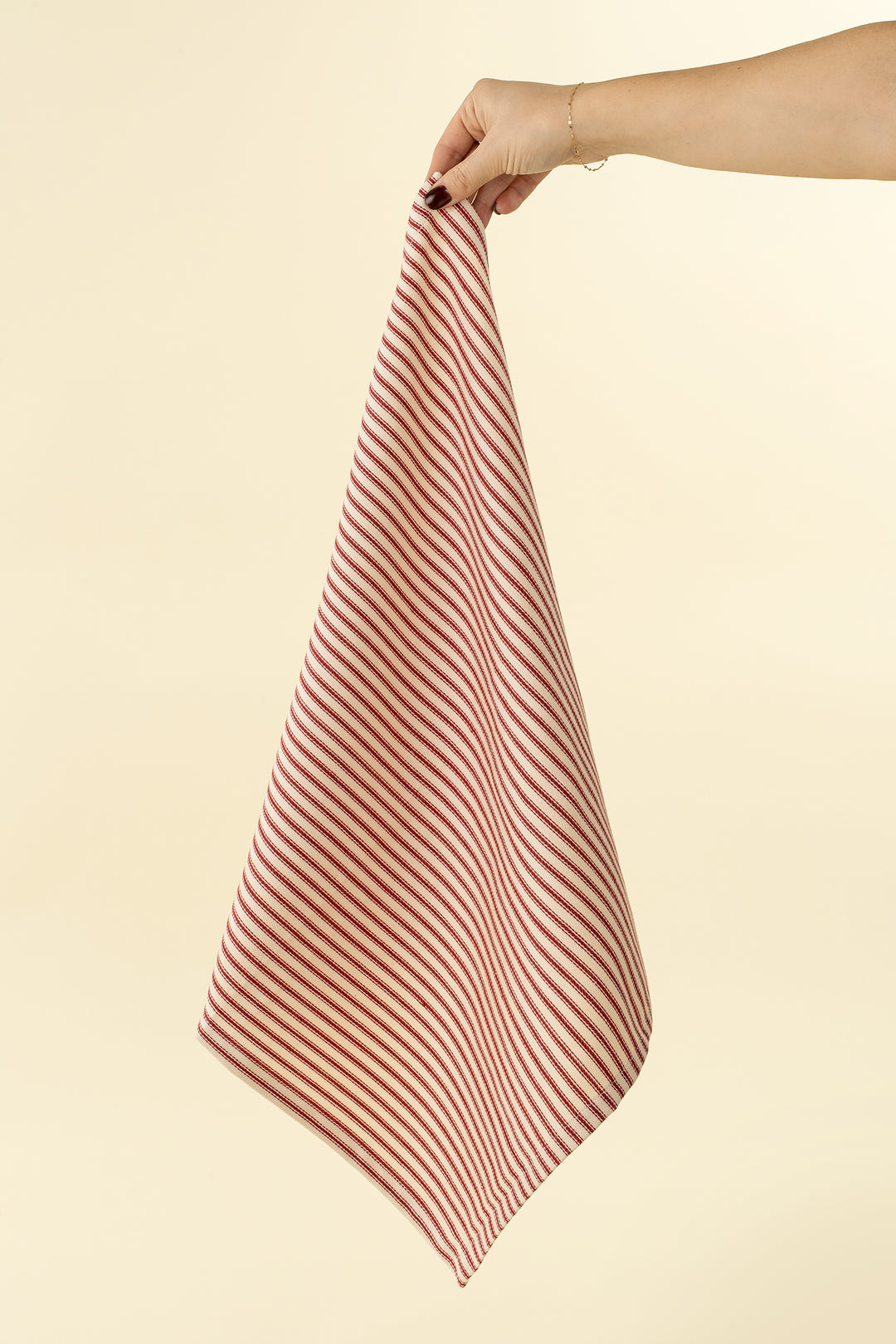Red Ticking Napkins, set of 4