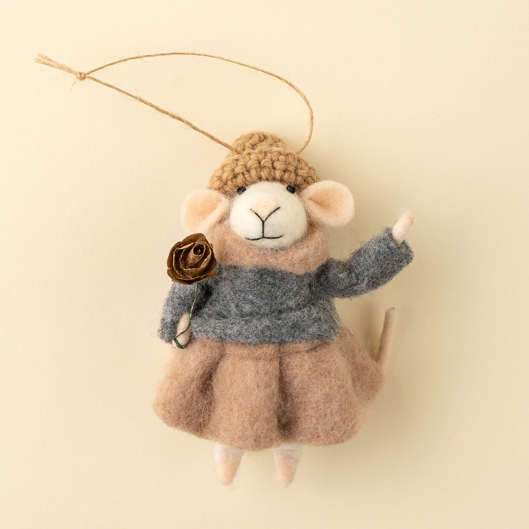 Felt Mice Gilded Rose Greta