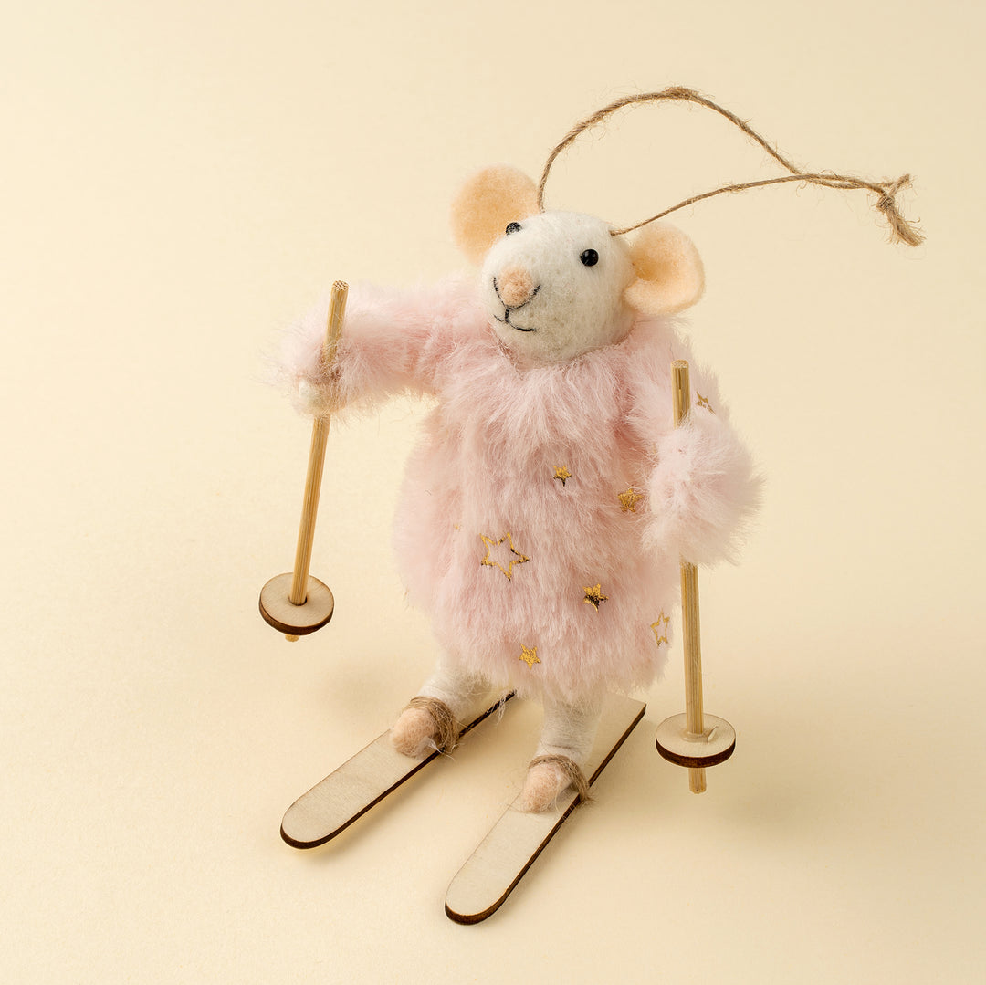 Felt Mice Skiing Sophie