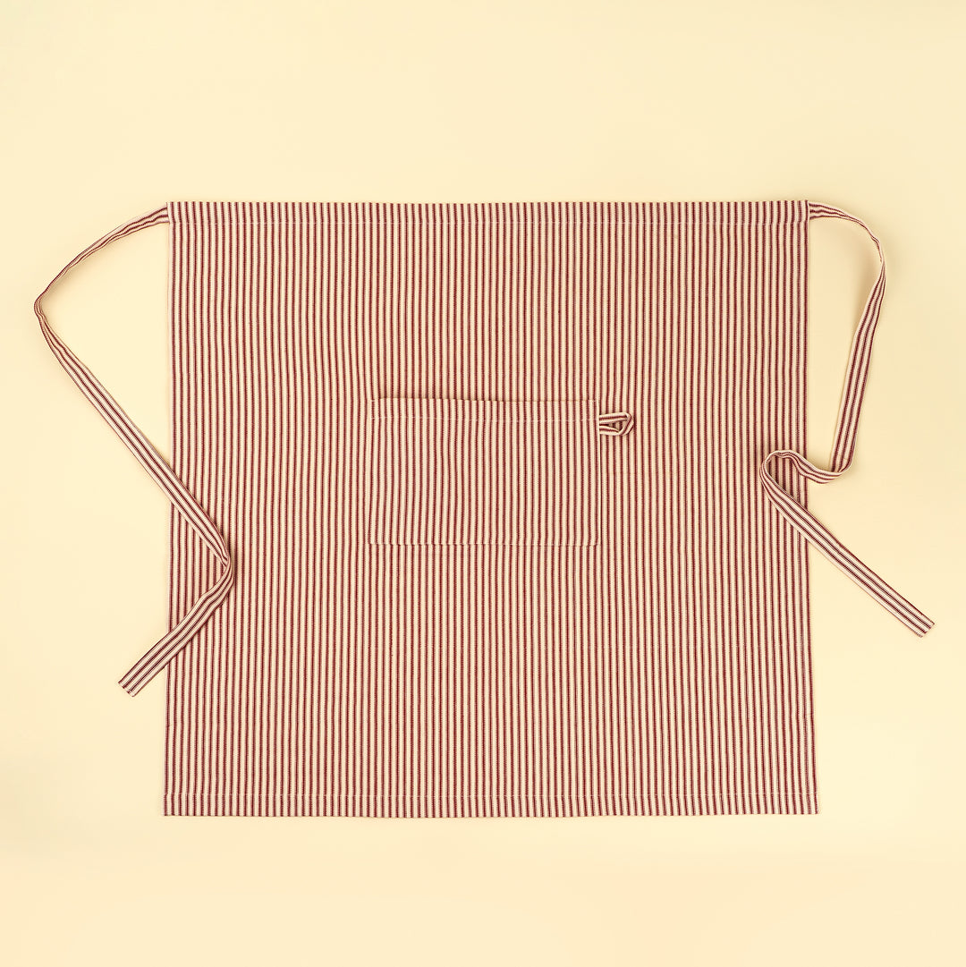 Red Ticking Apron