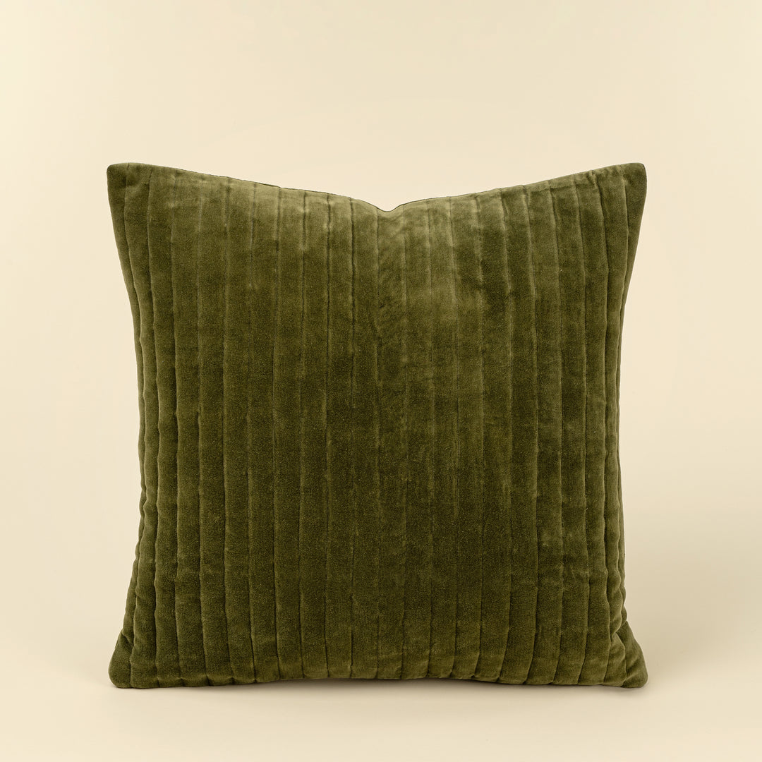 Velvet Moss Cushion 20x20