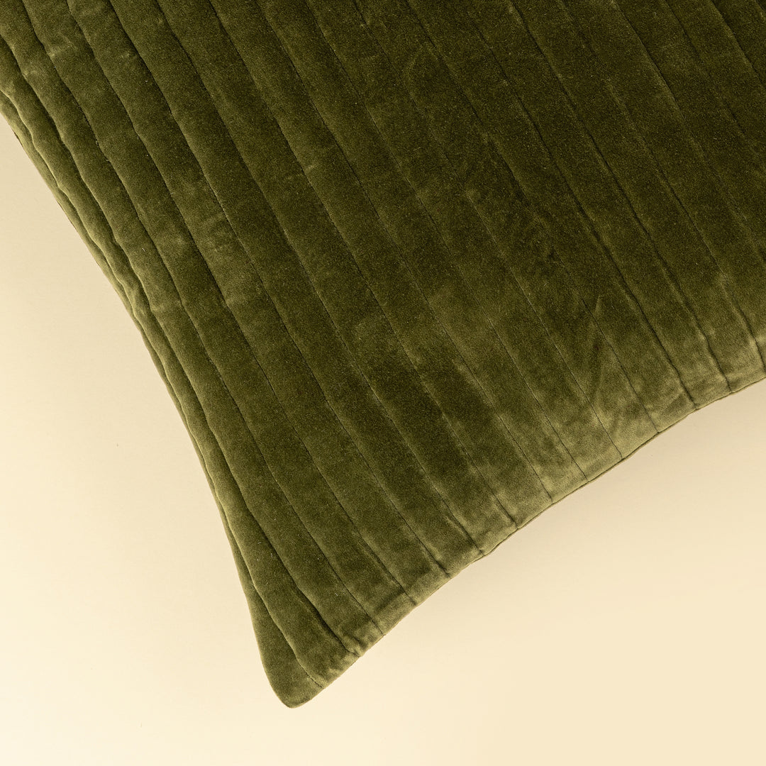 Velvet Moss Cushion 20x20
