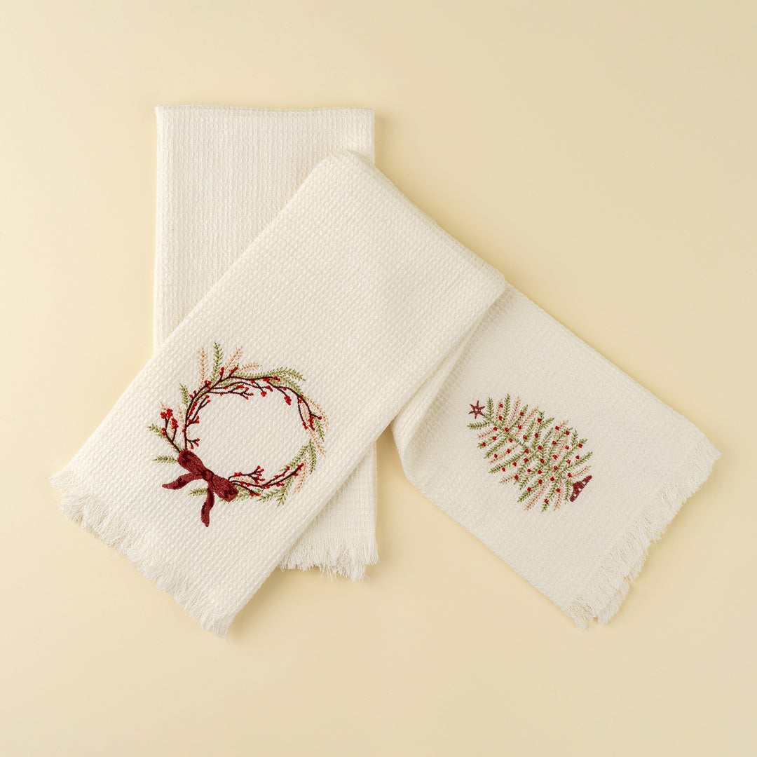 Tree/Wreath Hand Towel