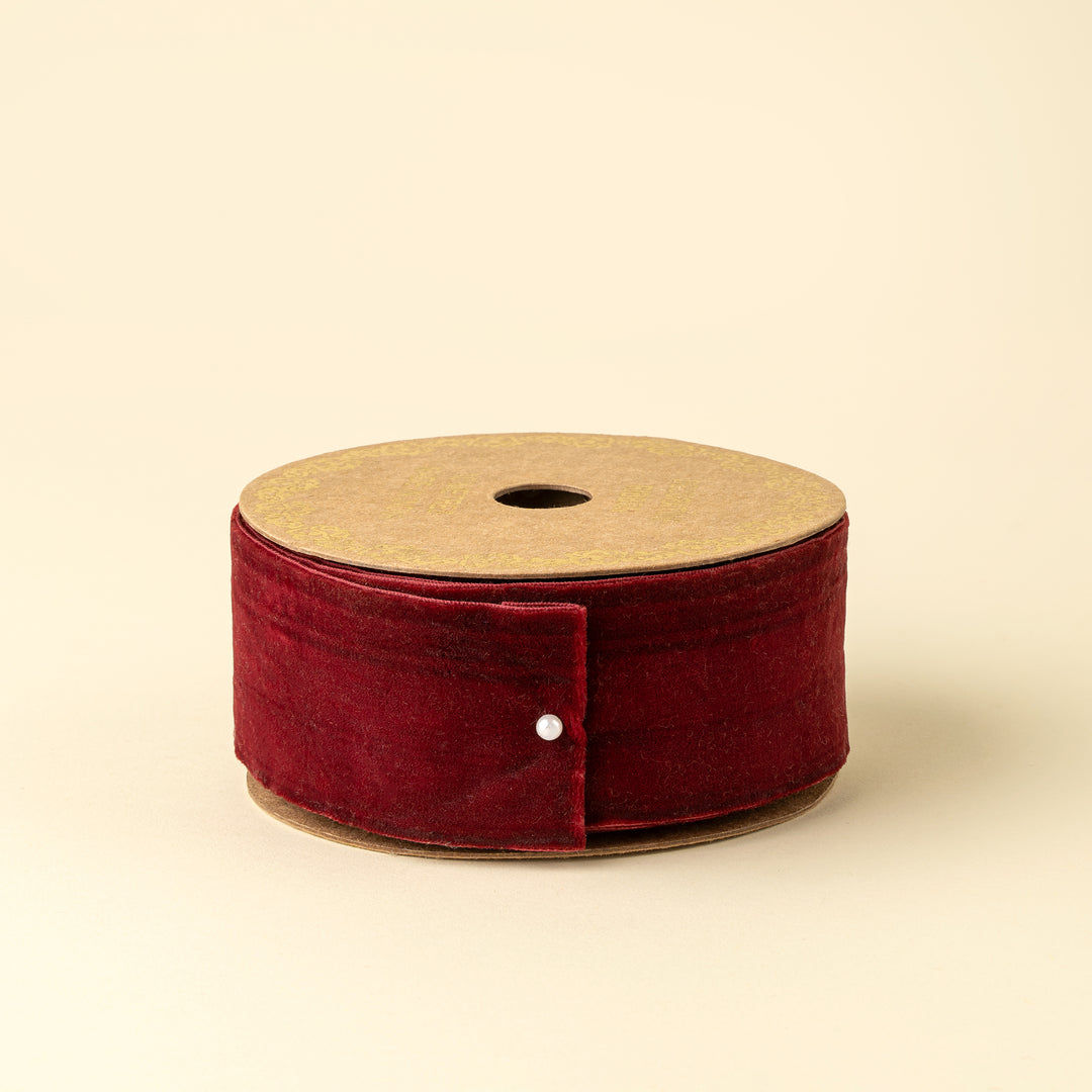 2" Velvet Ribbon, Crimson Red