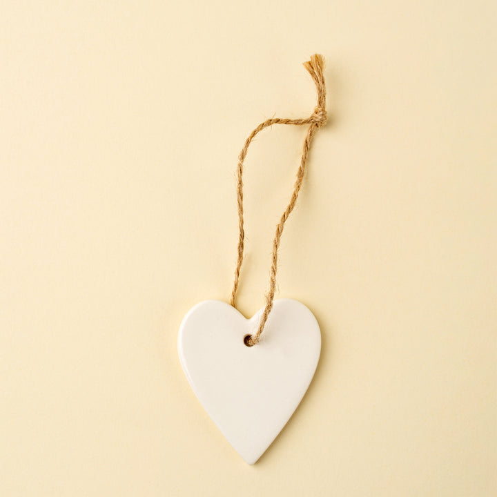 Porcelain Heart Ornament