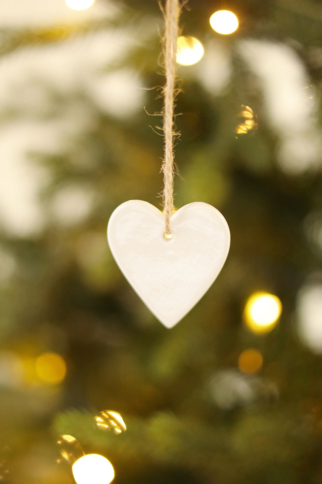 Porcelain Heart Ornament