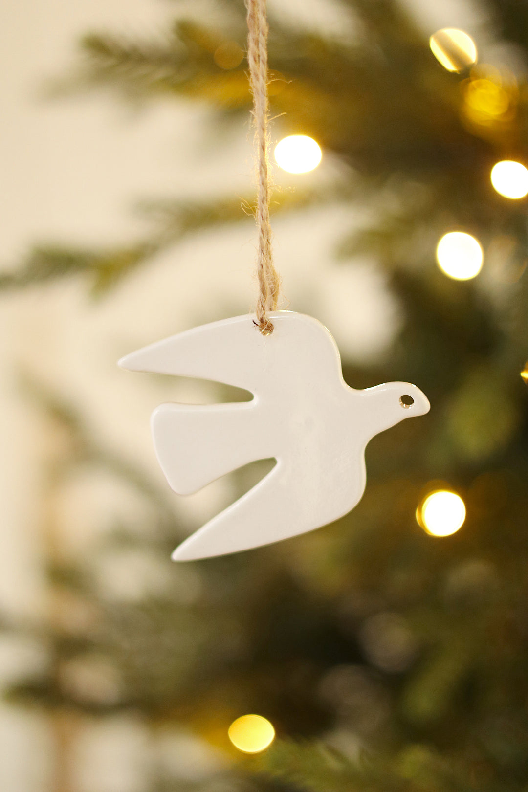 Porcelain Dove Ornament