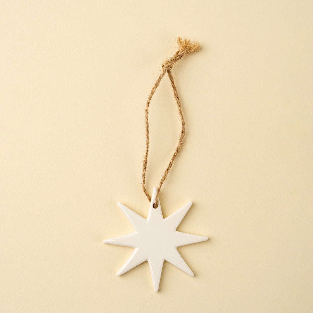 Porcelain Star Ornament