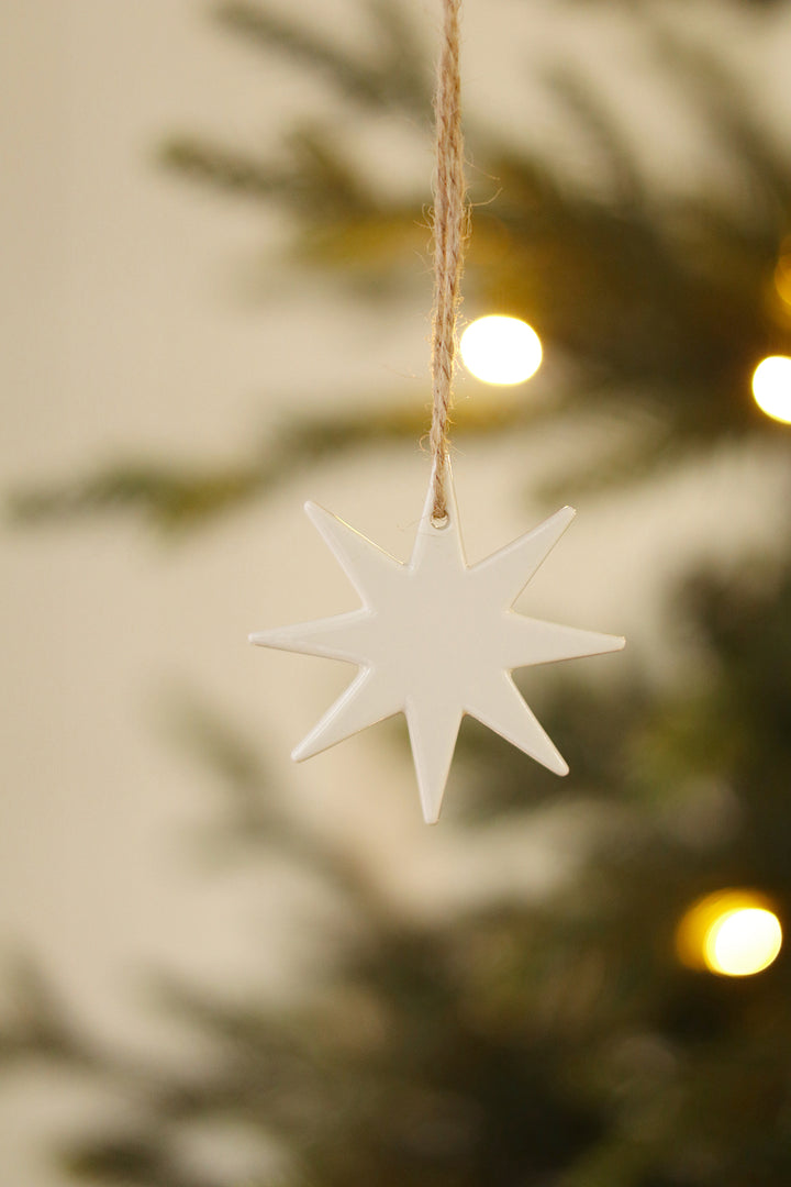 Porcelain Star Ornament